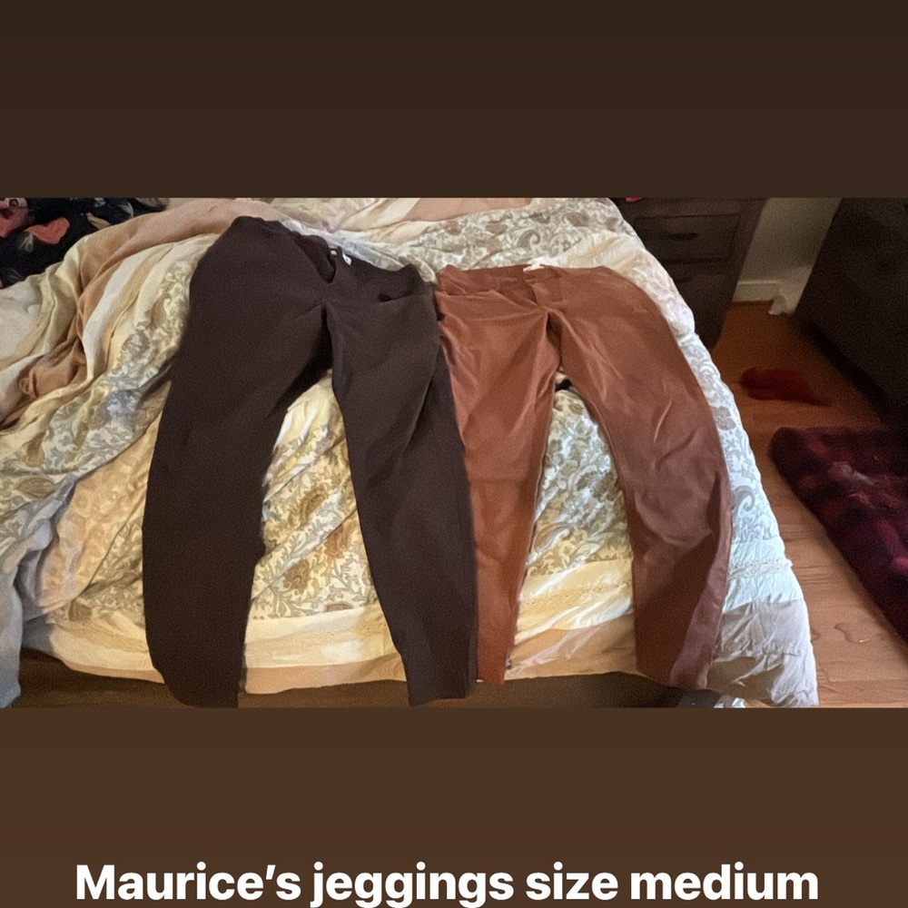 Brown and Tan Jeggings
